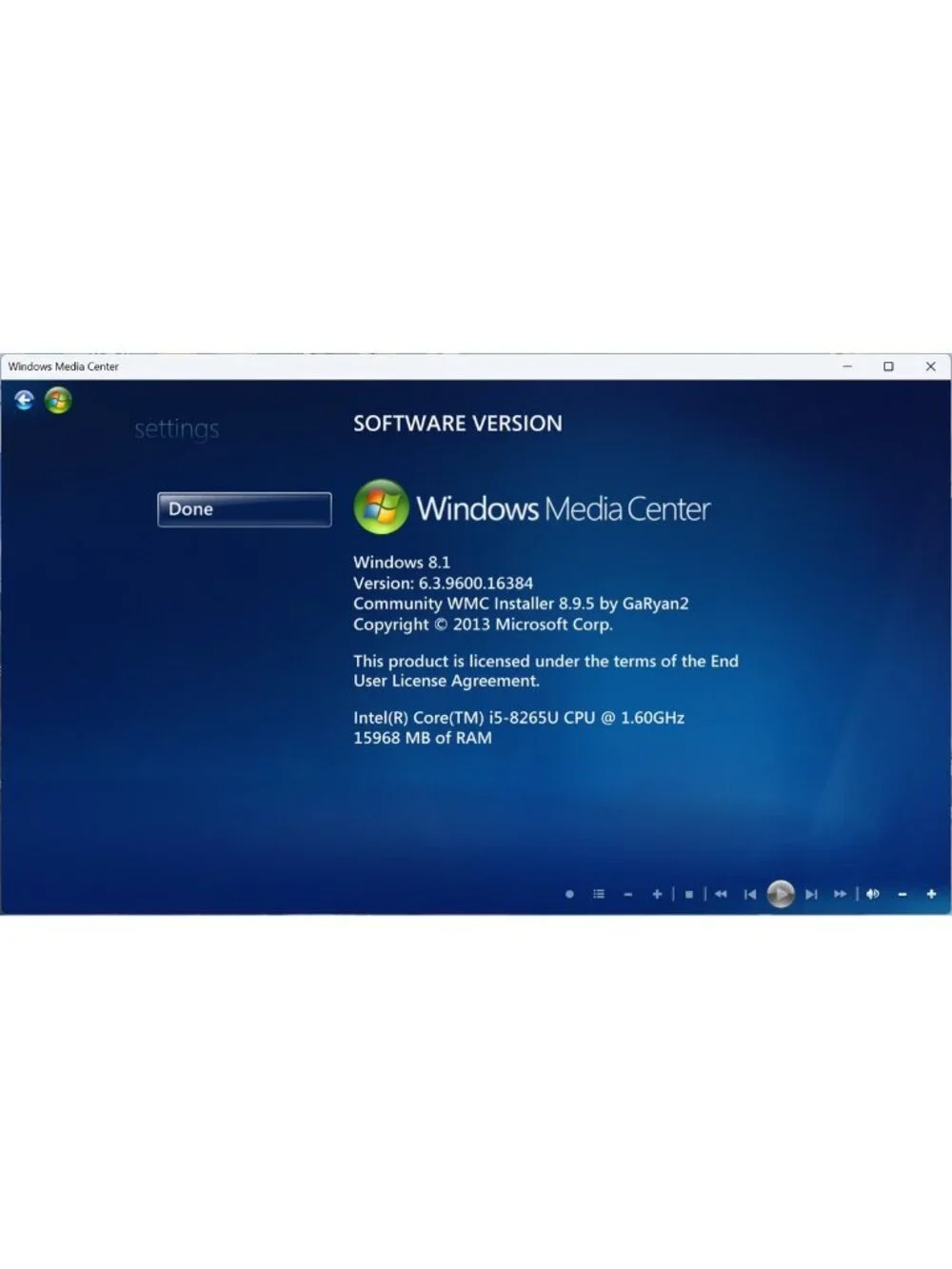 Windows Media Center Remote & USB IR Receiver | RC1264103/00 & OVU400002/00